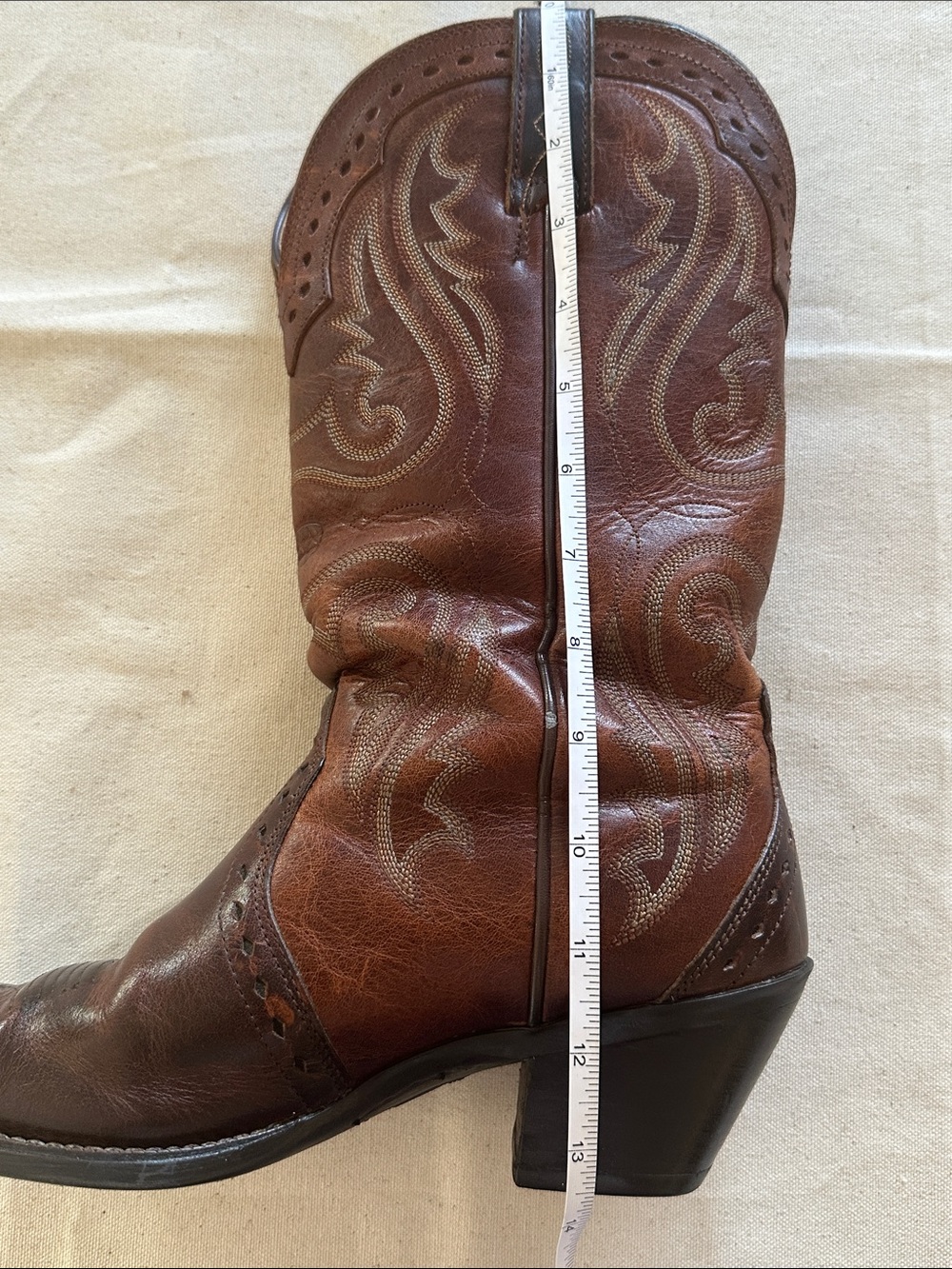 Ariat Heritage Embroidery Snip Toe Cowboy Boots - Picture 11 of 15